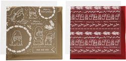 Creativ Company Dekofolie Bastelset Weihnachtszwerge 15x15 cm 2 Stück