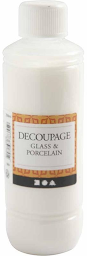 Creativ Company CC Decoupage Kleber, Lack, Glas und Porzellan, 250 ml