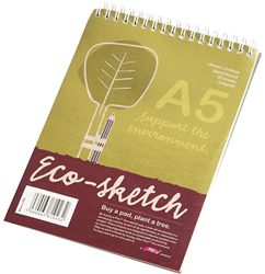 Creativ Company Skizzenblock A5 Eco Papier 100g 25 Blatt Zeichnen