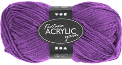 Creativ Company Acrylgarn lila - Bastelgarn 80 Meter 50g