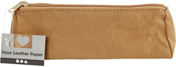 Creativ Company Etui Kunstleder dreieckig vegan 20x7x7 cm braun