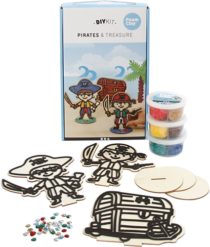 Creativ Company CC Foam Clay DIY Kit Piraten Figuren