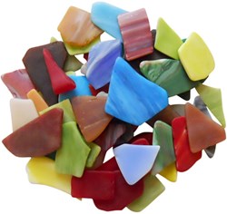 Creativ Company Mosaik getrommeltes Glas große Mischung 2 kg Farben