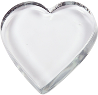 Creativ Company Glas Herz Dekoration transparent 10x9 cm Glas