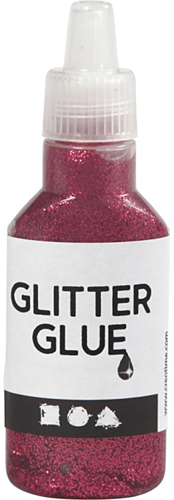 Creativ Company Glitzerkleber dunkelrosa 25ml Bastelspaß