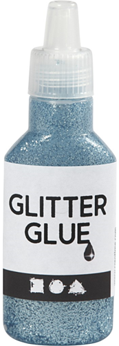 Creativ Company Glitzerkleber hellblau 25ml Bastelspaß