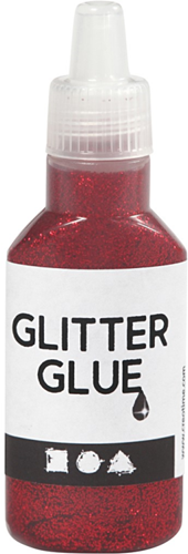 Creativ Company Glitzerkleber rot 25 ml Bastelspaß