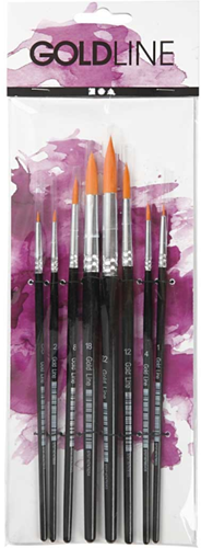 Creativ Company Acrylpinsel Set rund 8 Stück - Malen und Basteln