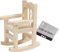Creativ Company Holz Schaukelstuhl Mini Dekoration Spielzeug