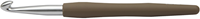 Creativ Company Häkelnadel ergonomisch Aluminium 8 mm brauner Griff