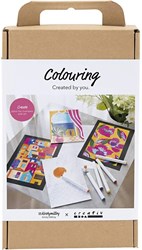 Creativ Company Hobbyset Malen mit Alkoholmarkern Erwachsene Malspaß