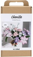 Creativ Company Bastelset Blumen Chenilledraht Pastellfarben kreativ