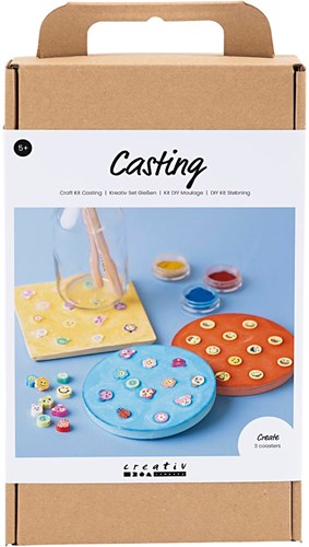Creativ Company Gießset Fliesen und Untersetzer Bastelset Kinder