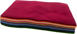 Creativ Company Bastelfilz Set - 24 Blatt bunt A4 Filzstoff