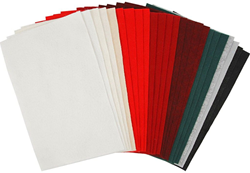 Creativ Company Bastelfilz Weihnachten A4 24 Blatt Filzset