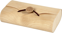 Creativ Company Holz Enveloppe Box mit Knopf - Aufbewahrungsbox 13x8x3,5 cm