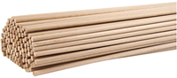 Creativ Company Holz Blumenstäbe 60 cm 8 mm 10 Stück Bastelbedarf