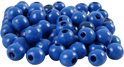 Creativ Company CC Houten Kralen 10 mm Blauw 70 stuks