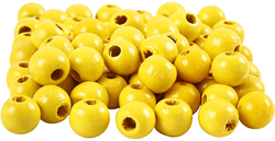 Creativ Company CC Houten Kralen 12 mm Geel 40 stuks