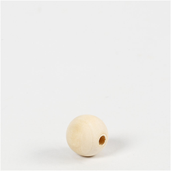 Creativ Company Holzperlen Bastelset 15 mm natur 20 Stück
