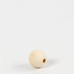 Creativ Company Holzperlen Bastelset 15 mm natur 20 Stück