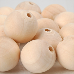 Creativ Company Holzperlen Spielzeug 20 mm natur 14 Stück