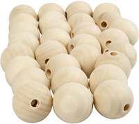 Creativ Company CC Holzperlen 25 mm Natur 100 Stück