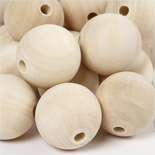 Creativ Company CC Holzperlen 30 mm Natur 50 Stück