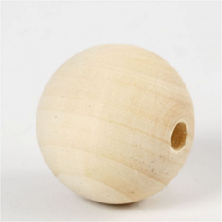 Creativ Company CC Holzperlen 40 mm Natur 30 Stück