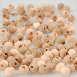Creativ Company Holzperlen Bastelset 5 mm natur 100 Stück