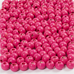 Creativ Company CC Houten Kralen 5 mm Roze 150 stuks