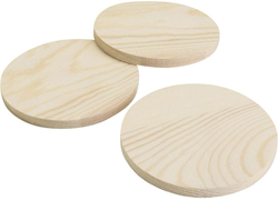 Creativ Company Holzuntersetzer Bastelset rund 9 cm natur 5 Stück