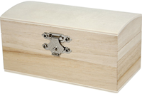 Creativ Company Holz Schatztruhe Bastelbox zum Bemalen und Dekorieren