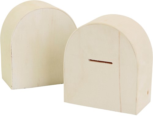 Creativ Company Holz-Spardose Bastelset 12 Stück FSC Holz