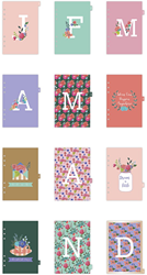 Creativ Company Index Divider Blumen Bullet Journal 15x21 cm Registerkarten