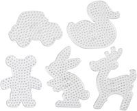 Creativ Company Jumbo-Bodenplatten-Set - Bügelperlen 5 Stück transparent