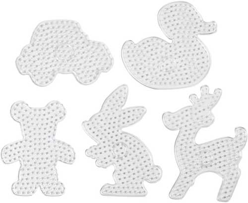 Creativ Company Jumbo-Bodenplatten-Set - Bügelperlen 5 Stück transparent