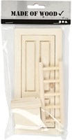 Creativ Company Zwergentür Holzspielzeug mit Leiter 8x18 cm
