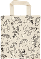 Creativ Company Baumwoll-Einkaufstasche Einhorn - Creme - 27,5x30 cm