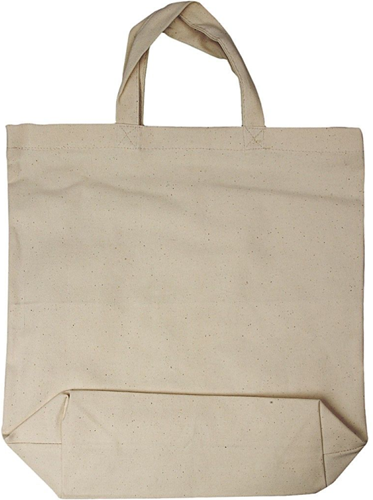 Creativ Company CC Baumwolltasche mit Bodenfalte 39x44x10 cm 1 Stück, 39x44x10 cm, 310 gr, Hellnatur