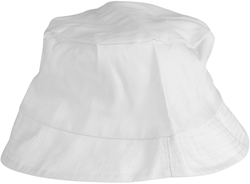 Creativ Company Baumwoll Sonnenhut weiß - Bucket Hat 54 cm für Kinder und Erwachsene
