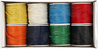 Creativ Company Baumwollkordel-Set 1 mm Multi 8x40 m Bastelgarn