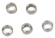 Creativ Company CC Quetschperlen 2,5 mm Silber 100 Stück