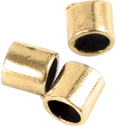 Creativ Company CC Knijpkralen Tube 2x2mm Goud 80 stuks