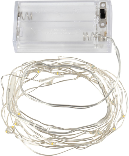 Creativ Company LED Lichterkette silber 3,15 m - stimmungsvolle Dekoration