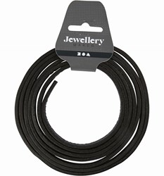 Creativ Company Lederband schwarz 2 Meter - Bastel Lederband