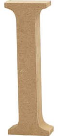 Creativ Company Holzbuchstabe I MDF Dekoration 13cm braun