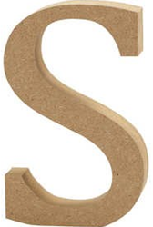Creativ Company Holzbuchstabe S MDF 13 cm Basteln Dekoration