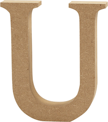 Creativ Company Holzbuchstabe U MDF 13 cm Dekoration Basteln