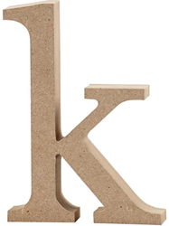 Creativ Company Holzbuchstabe K - MDF Basteldekoration 8 cm